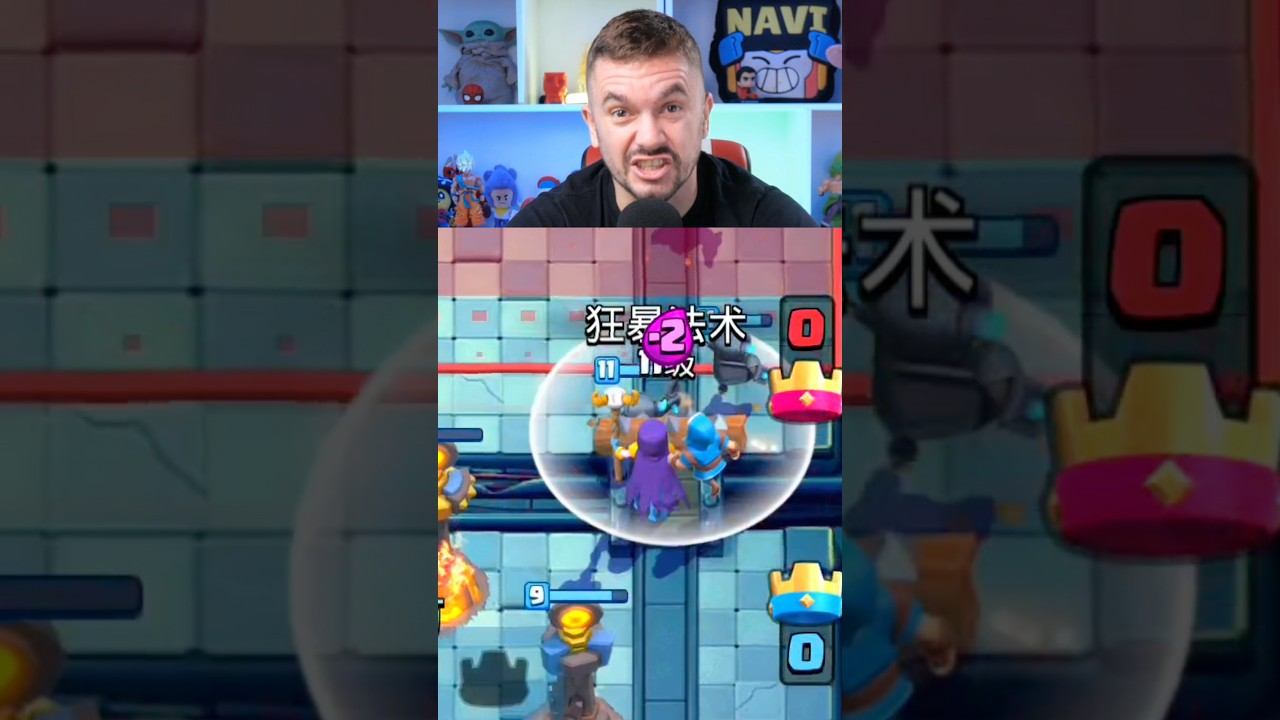 Ведьма спавнит мини пекки | китайский клеш рояль #clashroyale смотреть онлайн