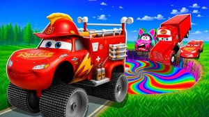 Машинки летают и прыгают! Развивающие мультики Машины помощники. Мультфильмы про машинки