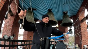 Колокольный звон, Николай Потемкин. Колокольня храма Александра Невского (Псков), 9.01.2025