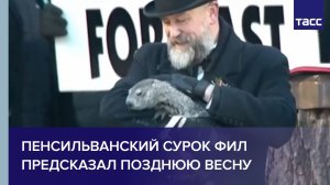 Пенсильванский сурок Фил предсказал позднюю весну