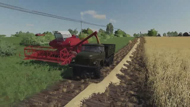 Farming Simulator 19/Карта Балдейкино/Уборочная на ск6 колос смотреть онлайн