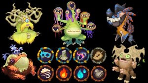 All Quad Elements Monsters 2026 - Sounds And Animations ~ My Singing Monsters