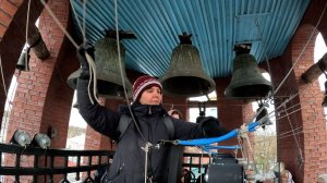 Колокольный звон, Татьяна Прусакова. Колокольня храма Александра Невского (Псков), 9.01.2025