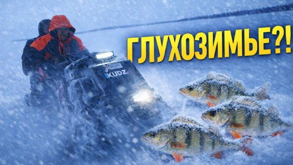Рыбаки в глухозимье 2026 нарвались на крупного окуня — мотособака Ikudzo вывезла. Зимняя рыбалка