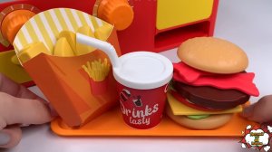 Мультики для детей. Бургерная игрушки — готовим бургеры