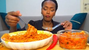 Вкусные макароны с КИМЧИ