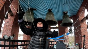 Колокольный звон, Ольга Козлова. Колокольня храма Александра Невского (Псков), 9.01.2025