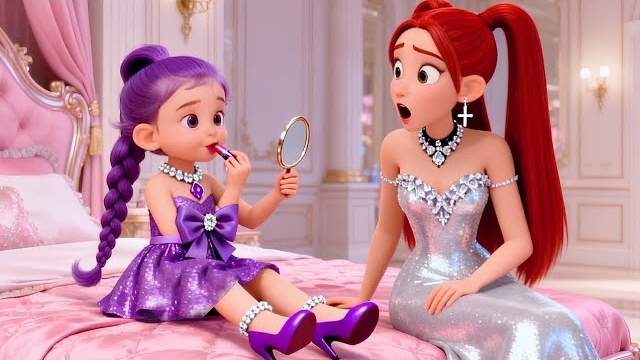 Малышка Руми впервые делает макияж, чтобы выглядеть как Мира. Охотники на демонов смотреть онлайн