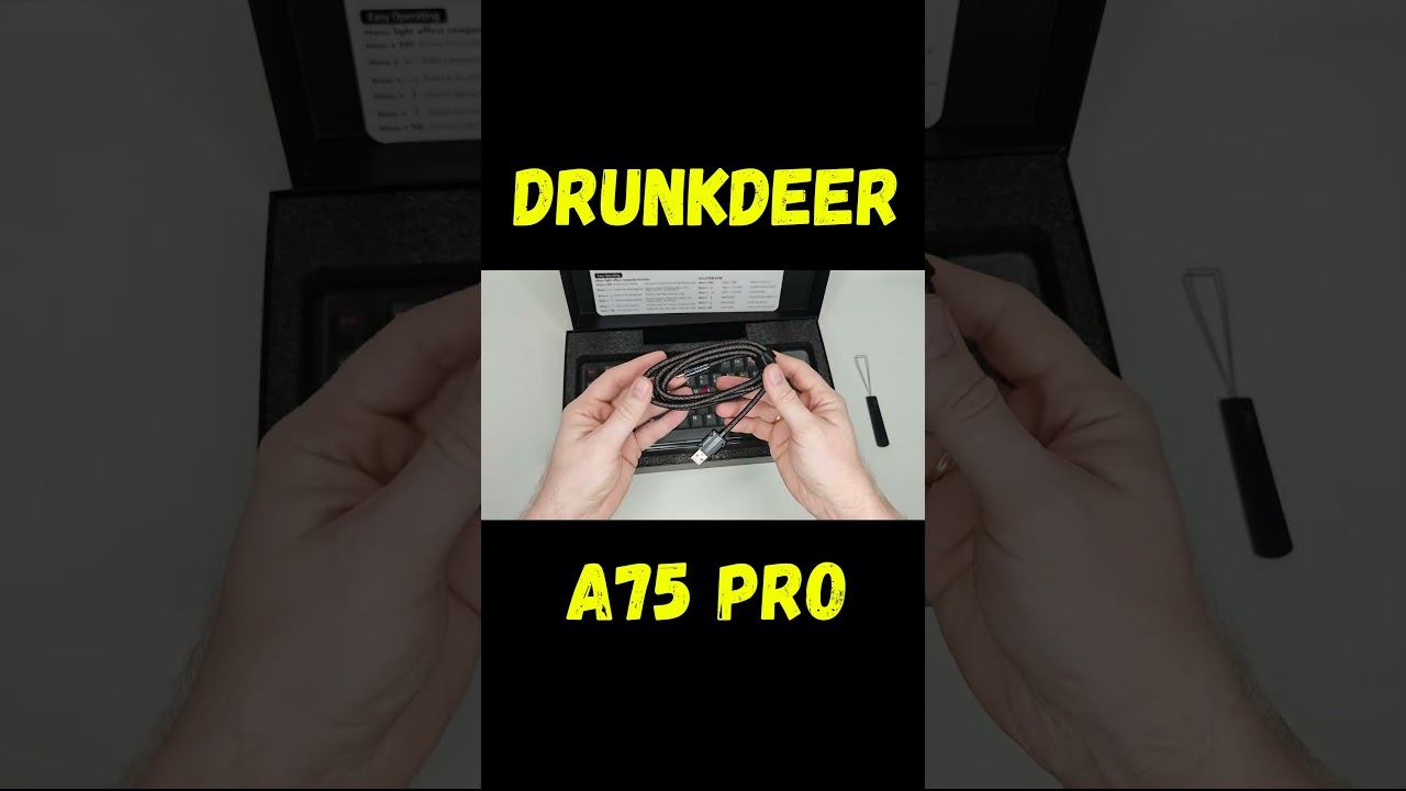 ТИХАЯ магнитная клавиатура DrunkDeer A75 Pro смотреть онлайн