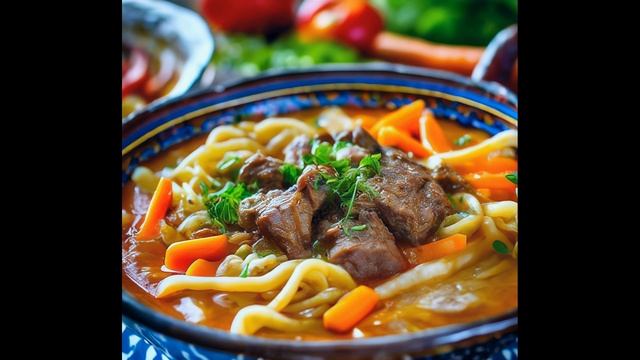 Лагман из говядины в мультиварке , ЛАГМАН КЛАССИЧЕСКИЙ РЕЦЕПТ🧄👨🍳❤️ смотреть онлайн