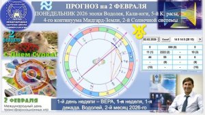 ПРОГНОЗ на 2 ФЕВРАЛЯ ПОНЕДЕЛЬНИК