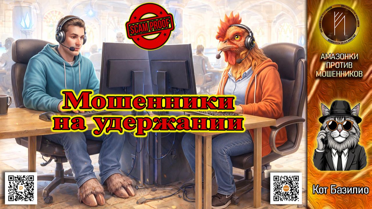 КОТ БАЗИЛИО / КОРРЕКЦИОННАЯ ШКОЛА ДЛЯ МОШЕННИКОВ / МОШЕННИКИ ЗВОНЯТ ПО ТЕЛЕФОНУ