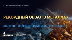 Рекордный обвал металлов: коррекция или разворот? Аналитика по металлам от Сольфер