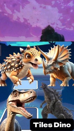 КТО САМЫЙ КРУТОЙ? - Мультики про Динозавров уровень 109 | МУЛЬТФИЛЬМЫ ДИНОЗАВРЫ в Tiles Hop