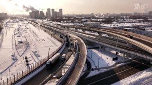 Открылись новые путепроводы на пересечении Южной рокады и Московского скоростного диаметра.