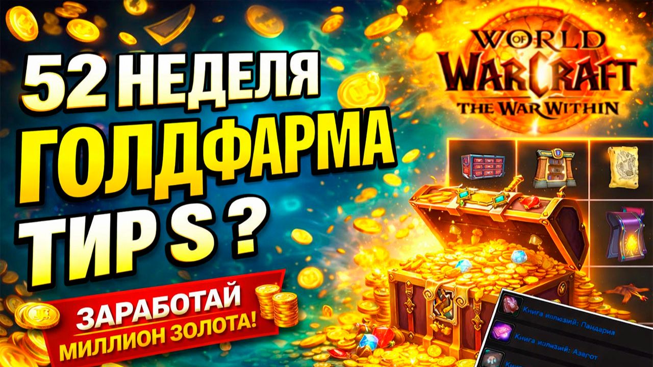 52 НЕДЕЛЯ ГОЛДФАРМА 800к за 3 дня Wow TWW