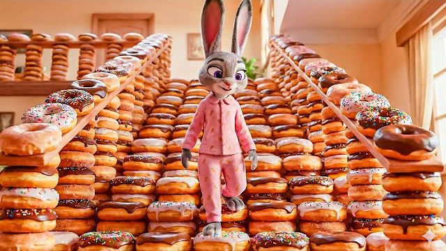 АСМР! ПОВЕРХНОСТЬ И ПОЛ ИЗ ГАМБУРГЕРОВ И СЛАЙМОВ! ЖЁСТЬ Я В ШОКЕ КАК КРУТО ДЖУДИ ХОПС РЕАКЦИЯ