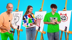 ℹ️ РИСУЕМ Картину по ЗАДАНИЮ! - КАТЯ И МАКС