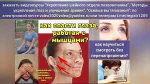 Глаза и шея деградируют из-за зажима звездчатого ганглия. Как правильно укреплять шею и глаза?