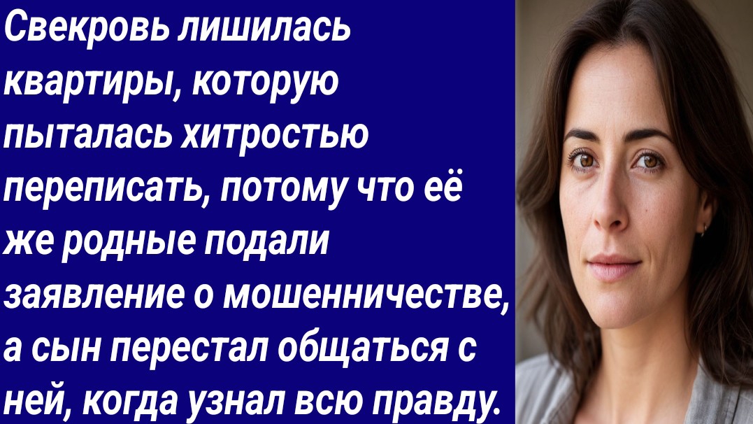 Истории со Смыслом/Свекровь лишилась квартиры, которую пыталась хитростью переписать/Аудиорассказ смотреть онлайн