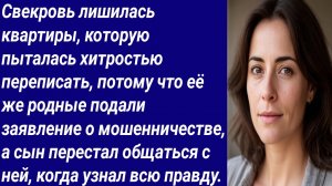 Истории со Смыслом/Свекровь лишилась квартиры, которую пыталась хитростью переписать/Аудиорассказ