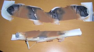 Как покрасить резиномоторную копию самолёта? Неспеша и очень аккуратно. авиамоделизм.