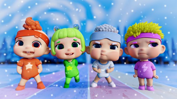 Цветная гонка с Карапузами DB | D Billions Детские Песни