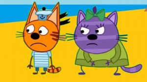 Три Кота и Angry Birds Space - Бомб и Айс сломали машинки Коржика и Горчицы