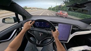 2018 Tesla Model X / Тесла Модель Икс P100D Электромобиль 333 л.с|Тест драйв от первого лица | ВОРОН