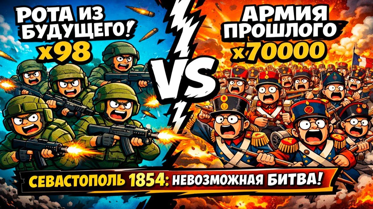 ЧТО ЕСЛИ РОТА СОВРЕМЕННЫХ СОЛДАТ попала в КРЫМСКУЮ ВОЙНУ? Оборона Севастополя 1854 год! смотреть онлайн