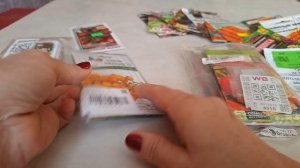 растушки..ещё немного семян..план посевов