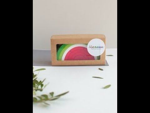 Пирамидка - прорезыватель 2в1 из пищевого силикона АРБУЗ, iSюминка