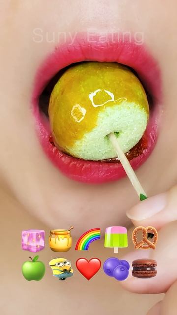 #ASMR звуки рта с желе: звуки еды, корейские сладости, триггеры, цветной зефир