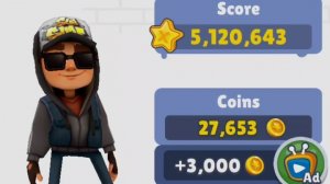 Суходрищик играет в Subway Surf