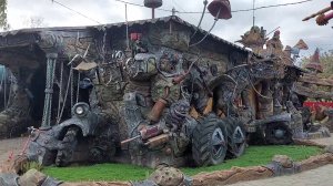 строительство  гаража  арт бетон  декоративный  камень..  скульптуры.