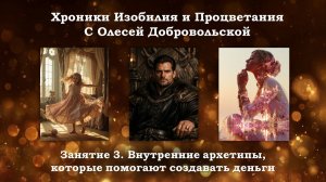 Хроники Изобилия и Процветания с Олесей Добровольской. Занятие 3