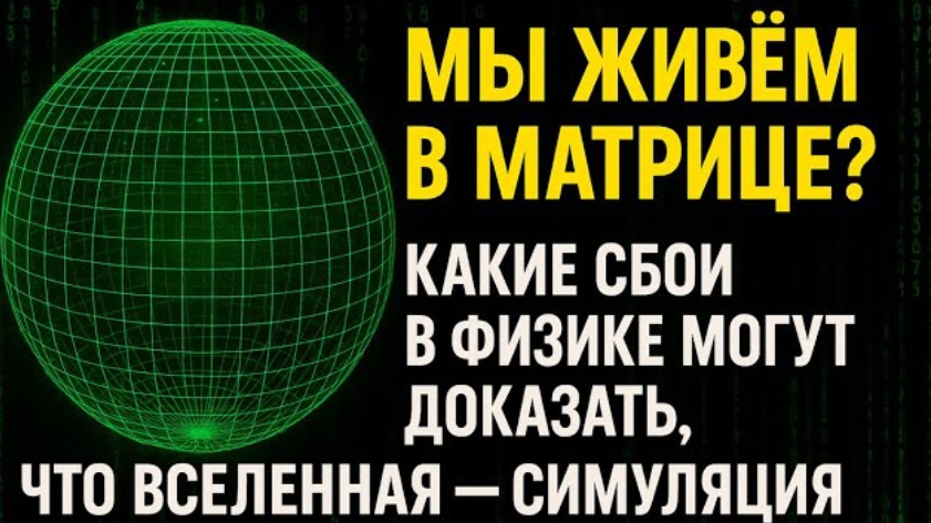 МЫ ЖИВЁМ В МАТРИЦЕ? Сбои в физике, которые могут выдать симуляцию Вселенной смотреть онлайн