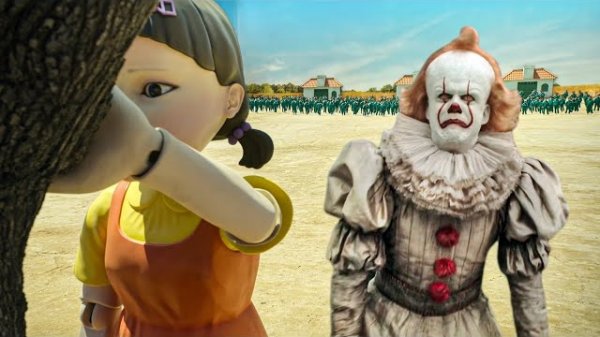 Пеннивайз в Игре кальмара. Pennywise in Squid Game