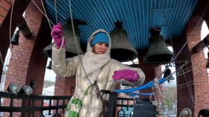 Колокольный звон, Елена Трим. Колокольня храма Александра Невского (Псков), 9.01.2025