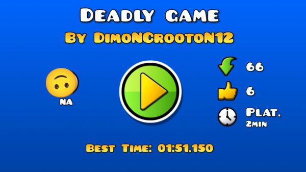 прохожу свой уровень в GD "Deadly Game" 🙃