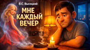"МНЕ КАЖДЫЙ ВЕЧЕР…"- История ЛЮБВИ и ОДИНОЧЕСТВА | Мультфильм по песне В.С.Высоцкого