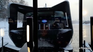 Отплытие Синички зимой от причала Фили. Поездка на речном электросудне ч.1.