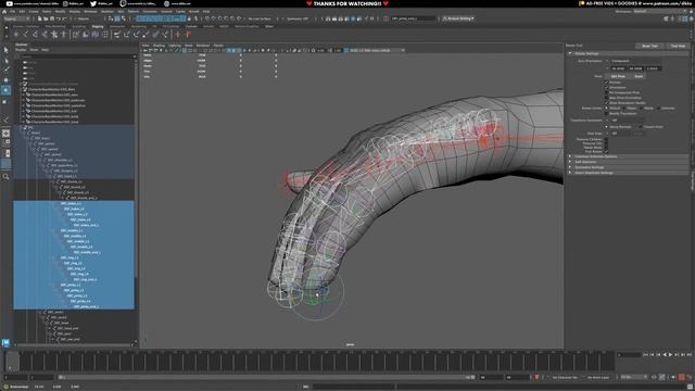 Character Rigging in Maya! Episode 4 - Binding the Mesh to the Skeleton - Dikko (1080p, h264)