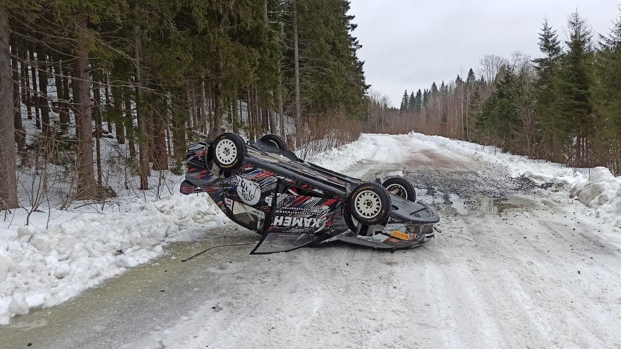 Тесты перед ралли "Яккима 2024". Фабрикантов И. - Пюннонен С. Mitsubishi Lancer Evo-Vlll. Крыша.