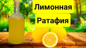 ЛИМОННАЯ РАТАФИЯ ПО САМОМУ ПРОСТОМУ РЕЦЕПТУ. Вкуснее настойки вы точно не пробовали.