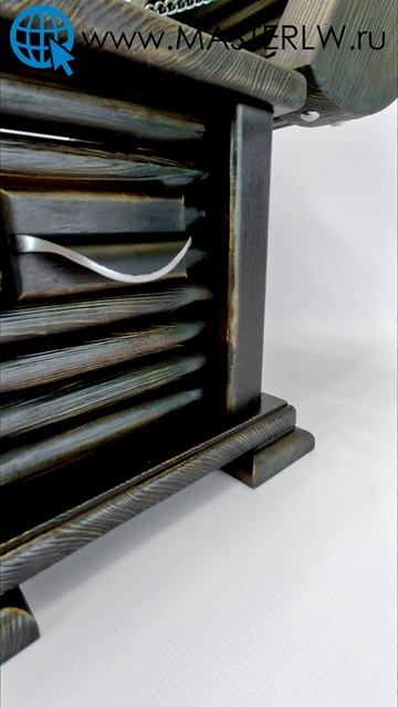 Сундук деревянный брашированный