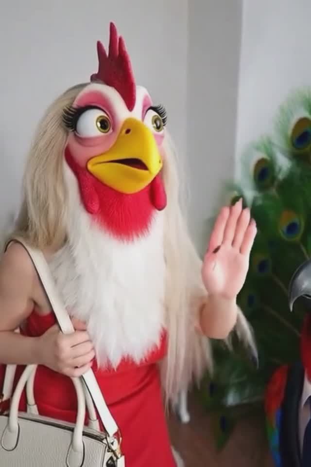 Глубокие раздумья курицы ЛАРЫ (63 года + 5!)...😉😁