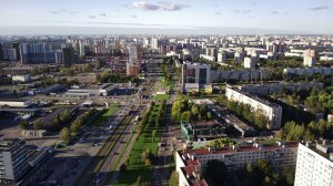 Полёт над Дальневосточным проспектом. Сентябрь 2020.