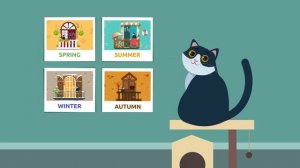 The four seasons of the year for kids - Spring, Summer, Autumn and Winter