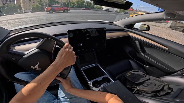 2021 Tesla Model 3 / Тесла Модель 3 208 кВт 515 л.с. | Тест драйв от первого лица | Делимобиль смотреть онлайн